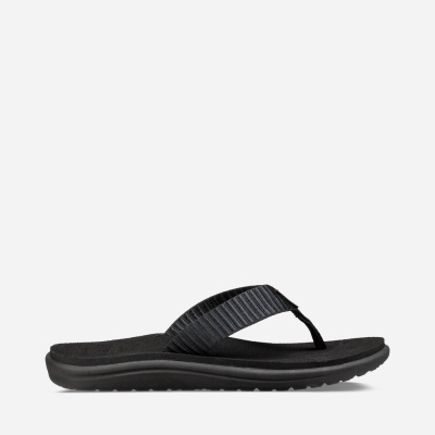 Teva Voya Women's Black Flip Flops CA12819 Canada Online